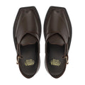 Vezno - Men's Dark Brown Calf Leather Sandal - Goodyear Welted