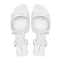 Fyna - Women's High Shine White Slipper