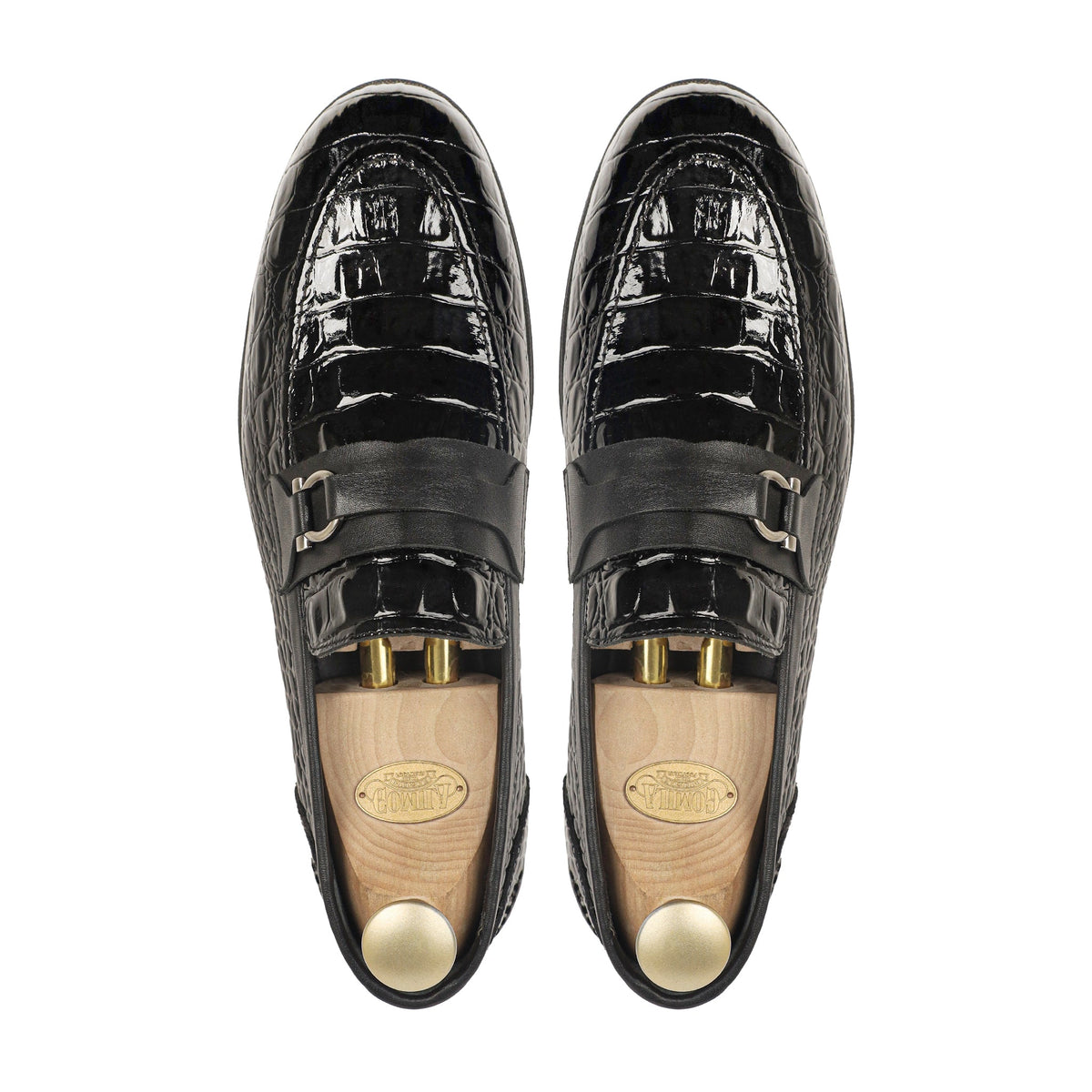 Ovrin - Men's Black Patent Leather Loafer