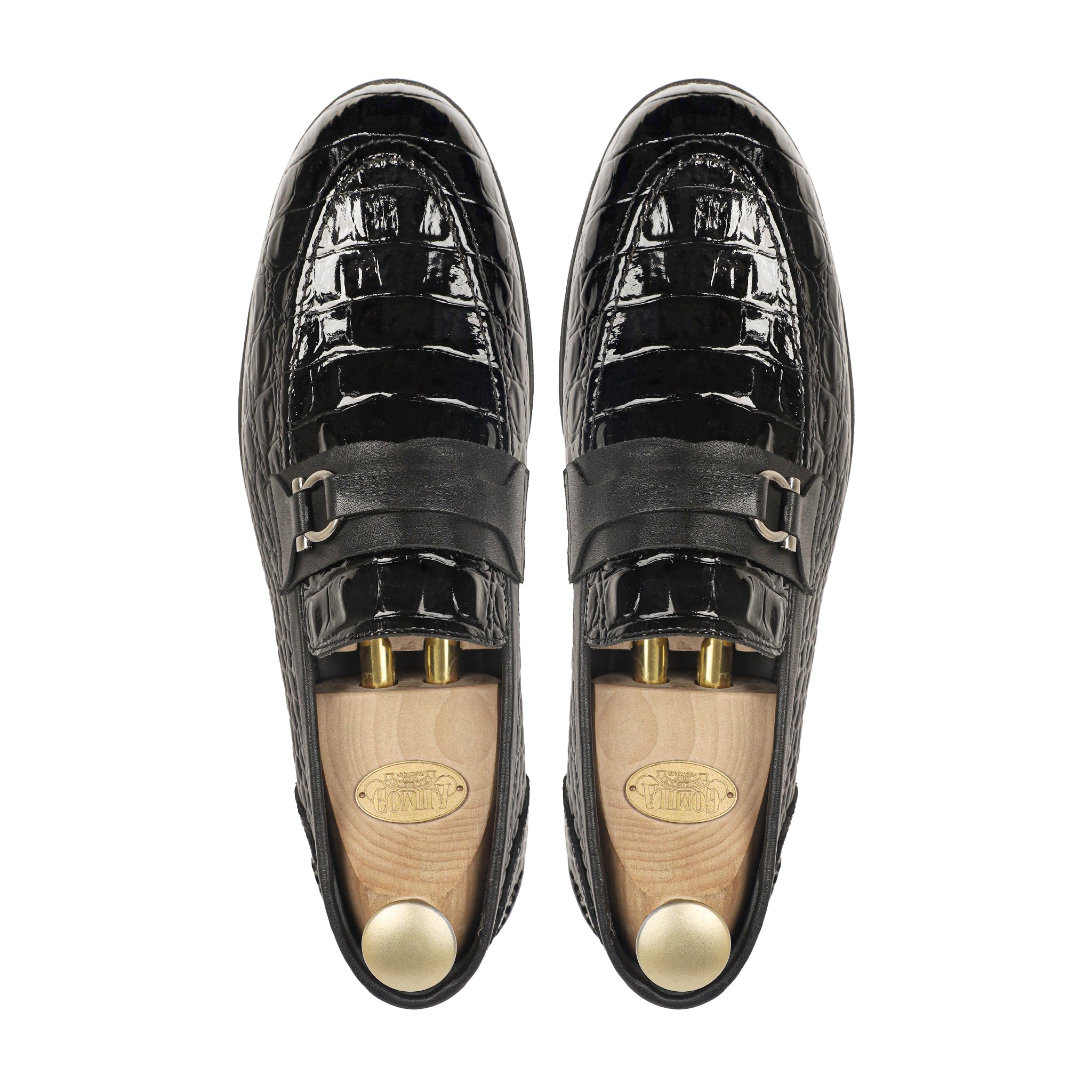 Ovrin - Men's Black Patent Leather Loafer