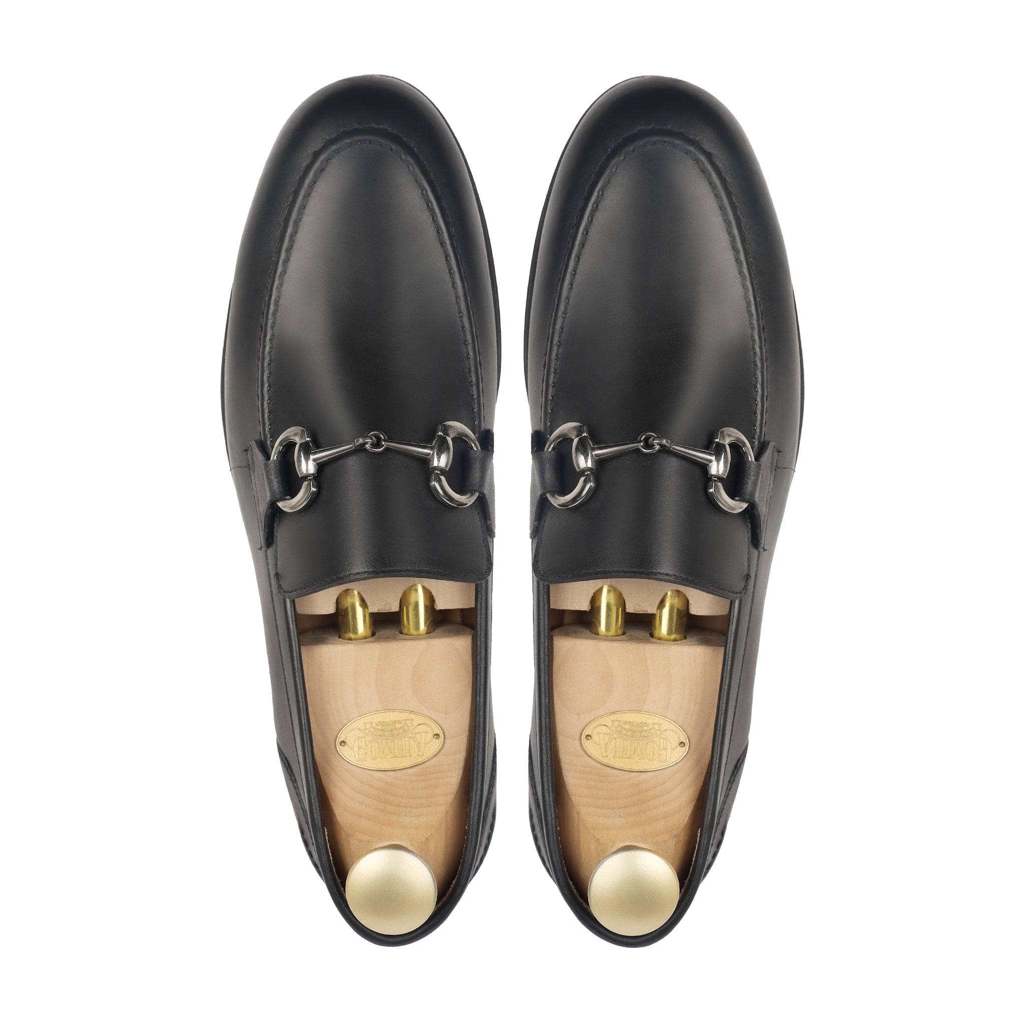 Laztro- Men's Black Calf Leather Loafer