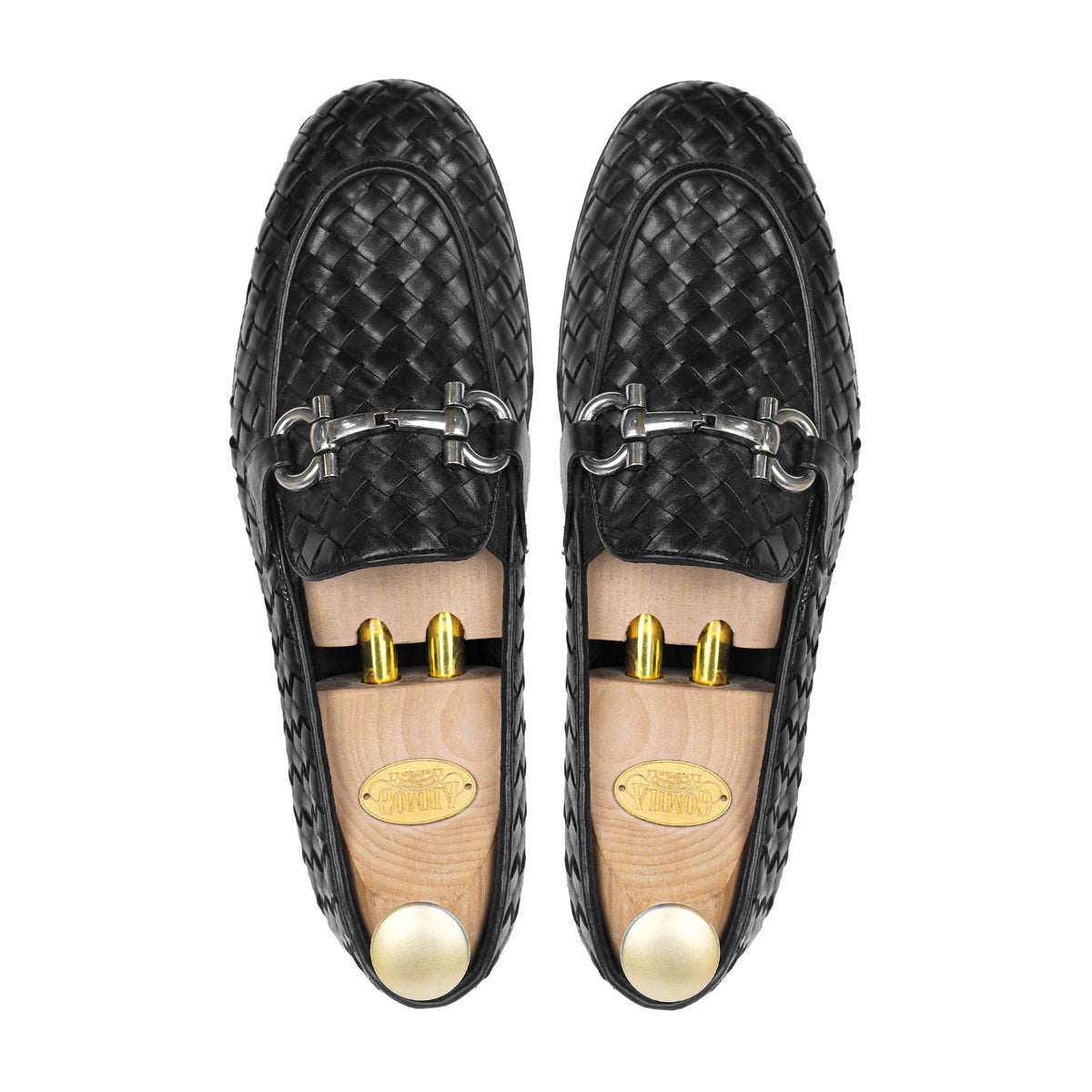 Braid - Men's Black Hand Woven Calf Leather Loafer