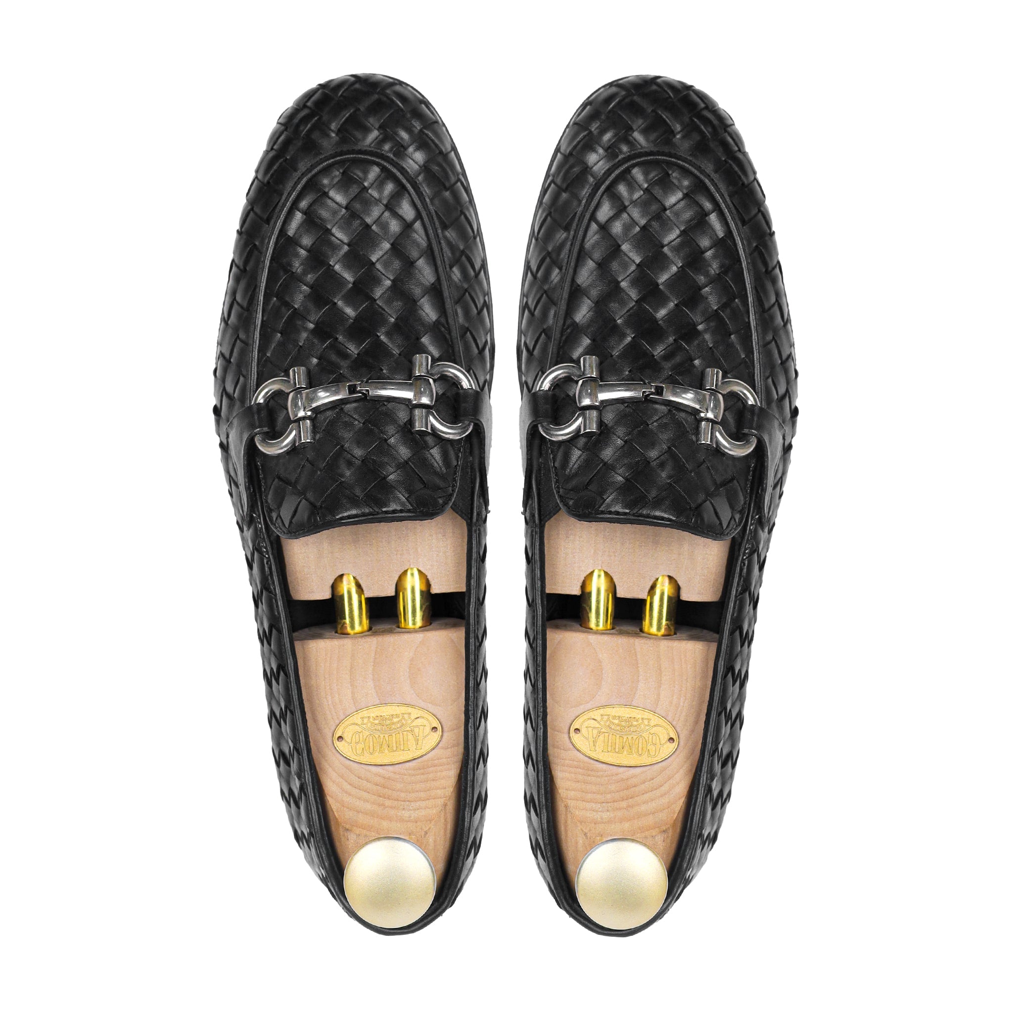 Braid - Men's Black Hand Woven Calf Leather Loafer