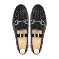 Weav - Men's Black Hand Woven Calf Leather Loafer