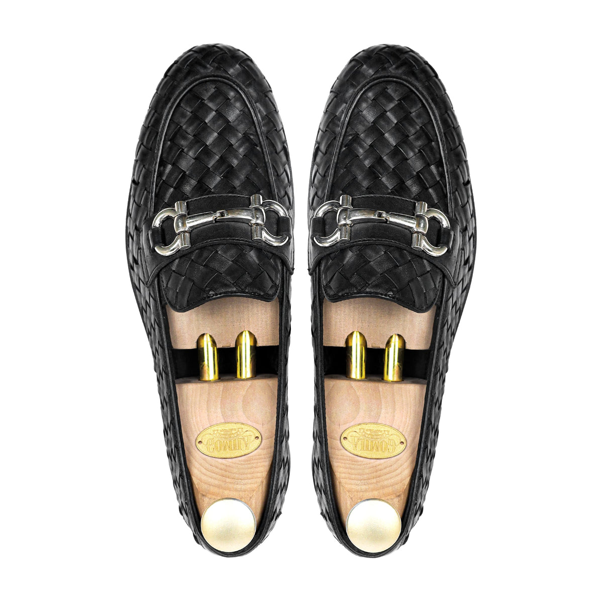 Weav - Men's Black Hand Woven Calf Leather Loafer