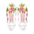 Blaze Lily - Men's White Hand Painted Sneaker