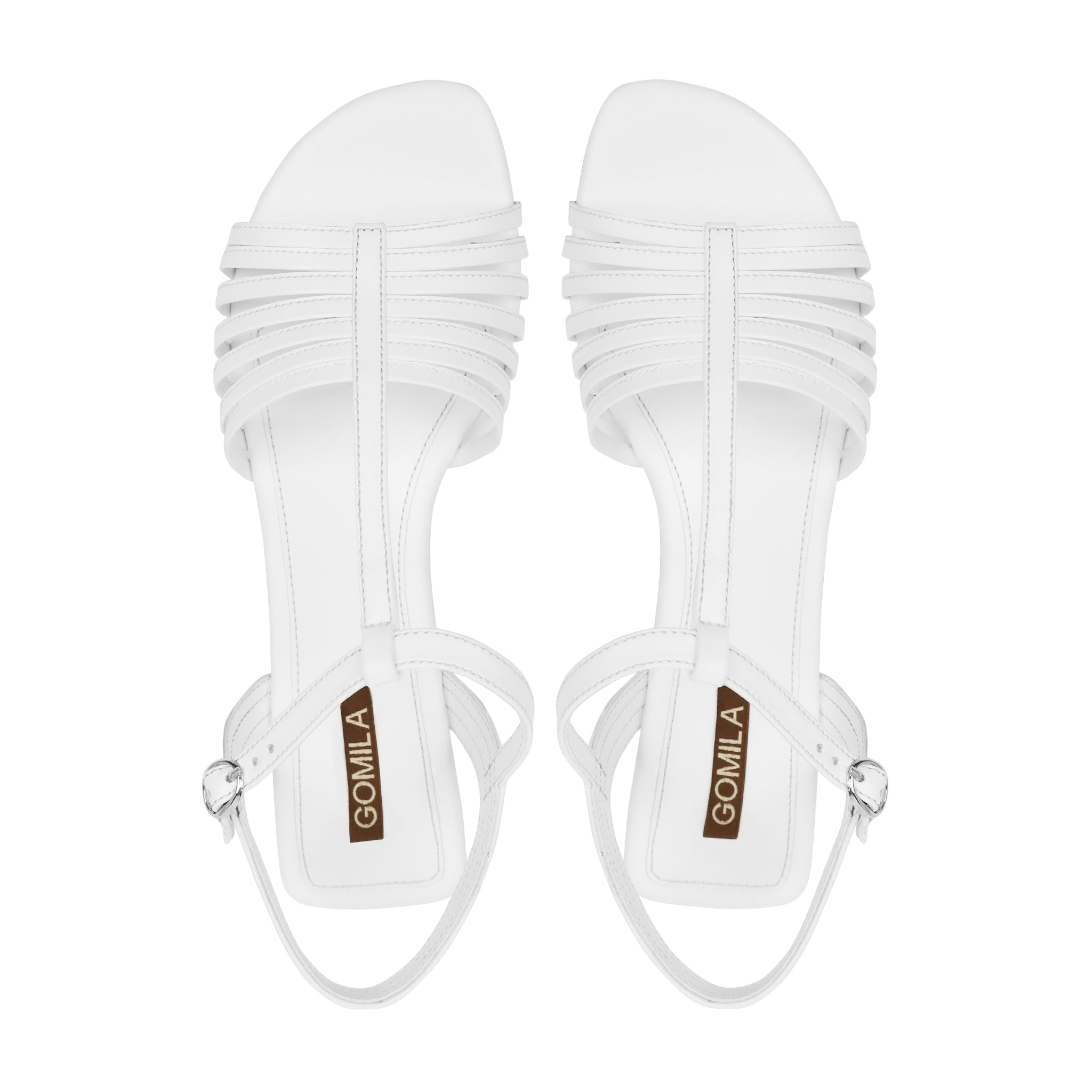 Zenya - Women's White Strapped Sandal