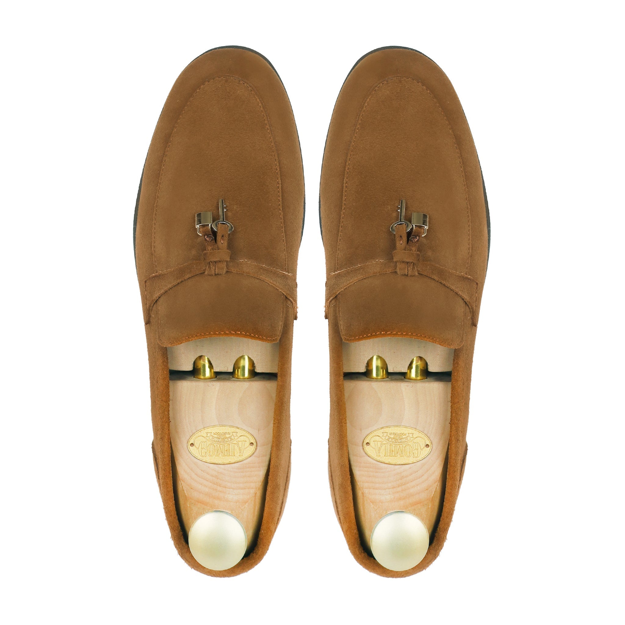 Aura - Men's Cognac Suede Loafer
