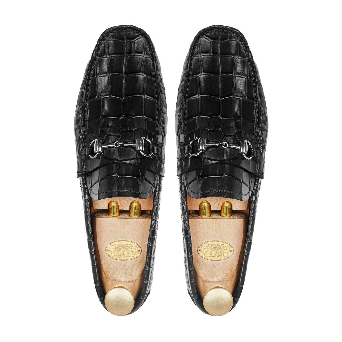 Eldon - Men's Black Calf Leather Driver Shoe