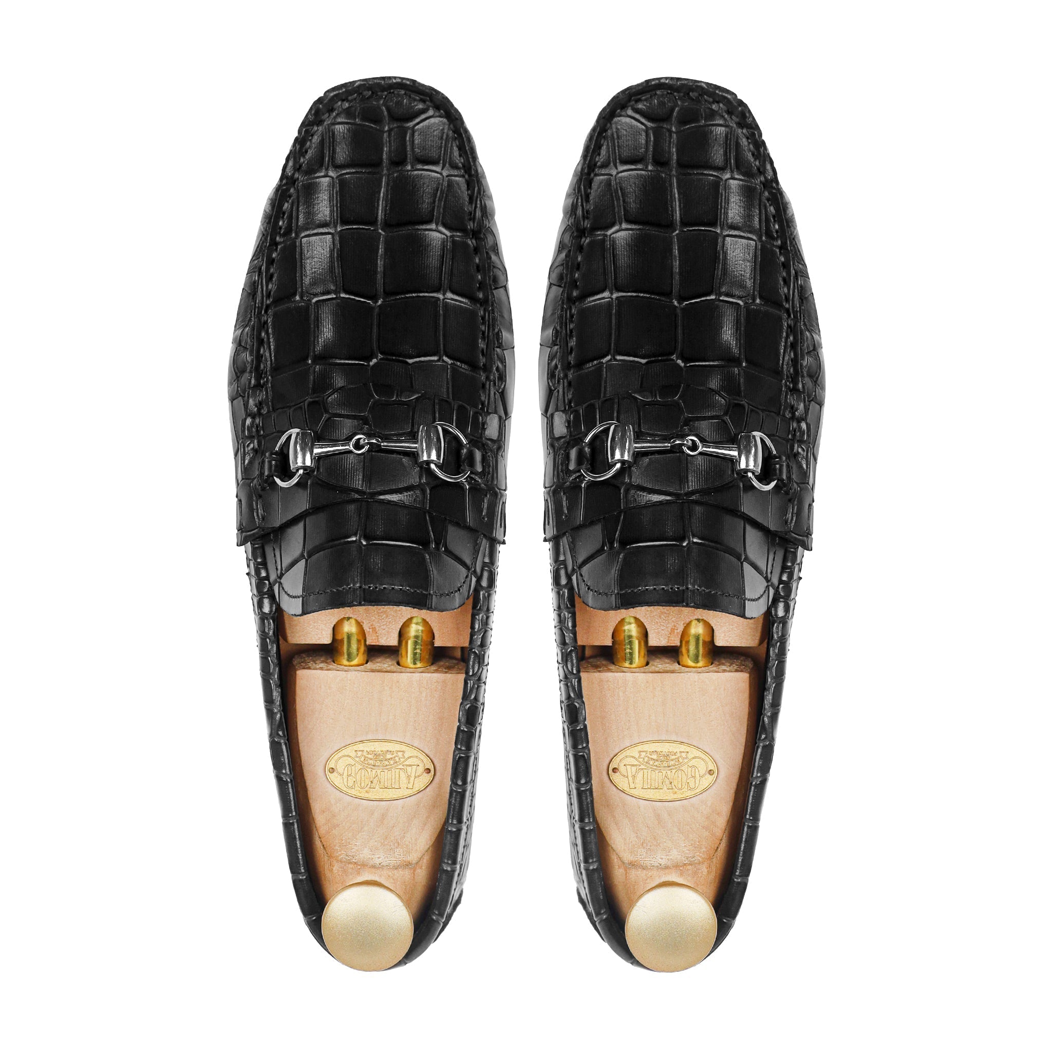Eldon - Men's Black Calf Leather Driver Shoe