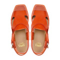 Zyra - Men's Orange Calf Leather Sandal