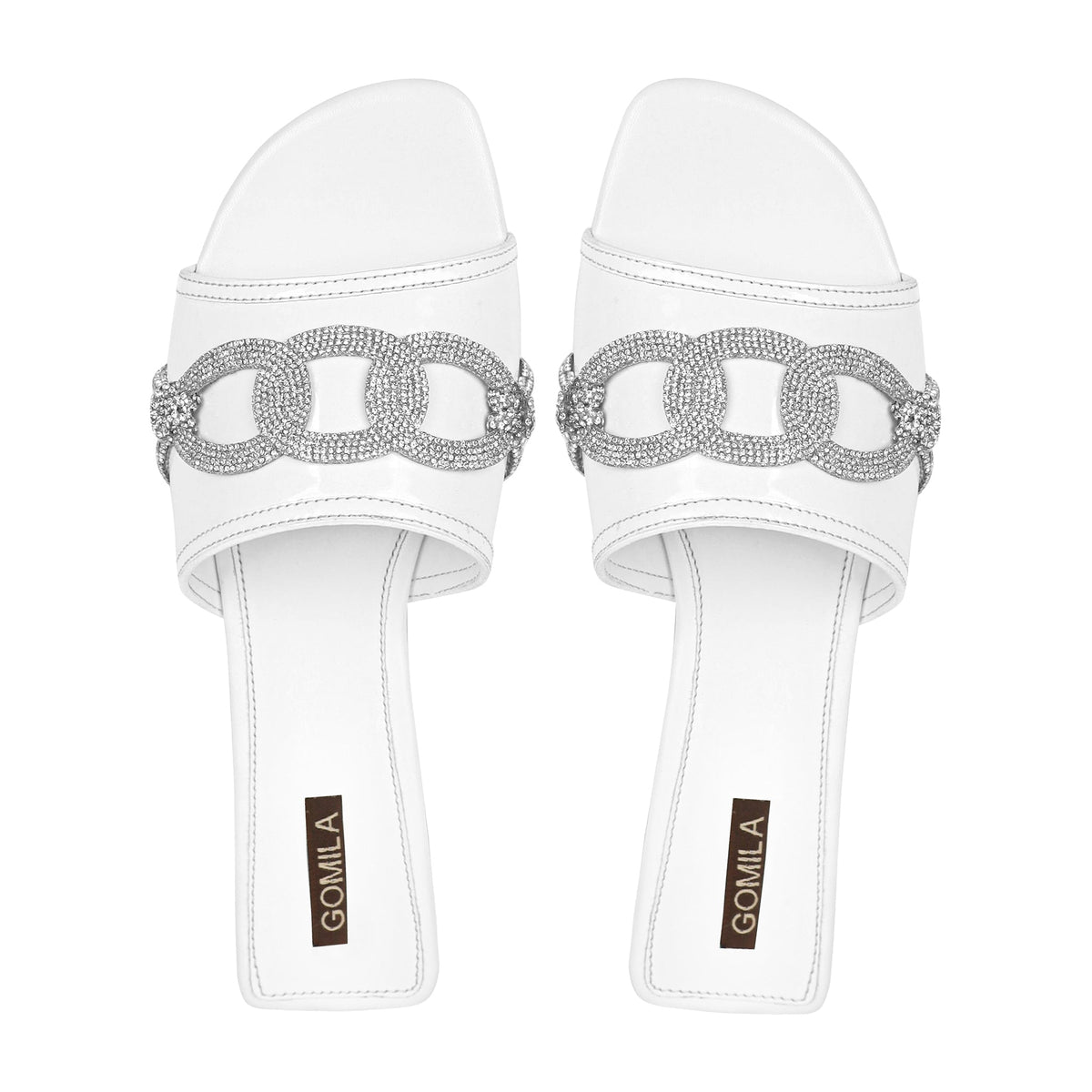 Bela - Women's White Slipper