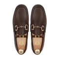 Tom - Men's Dark Brown Pebble Grain Leather Loafer