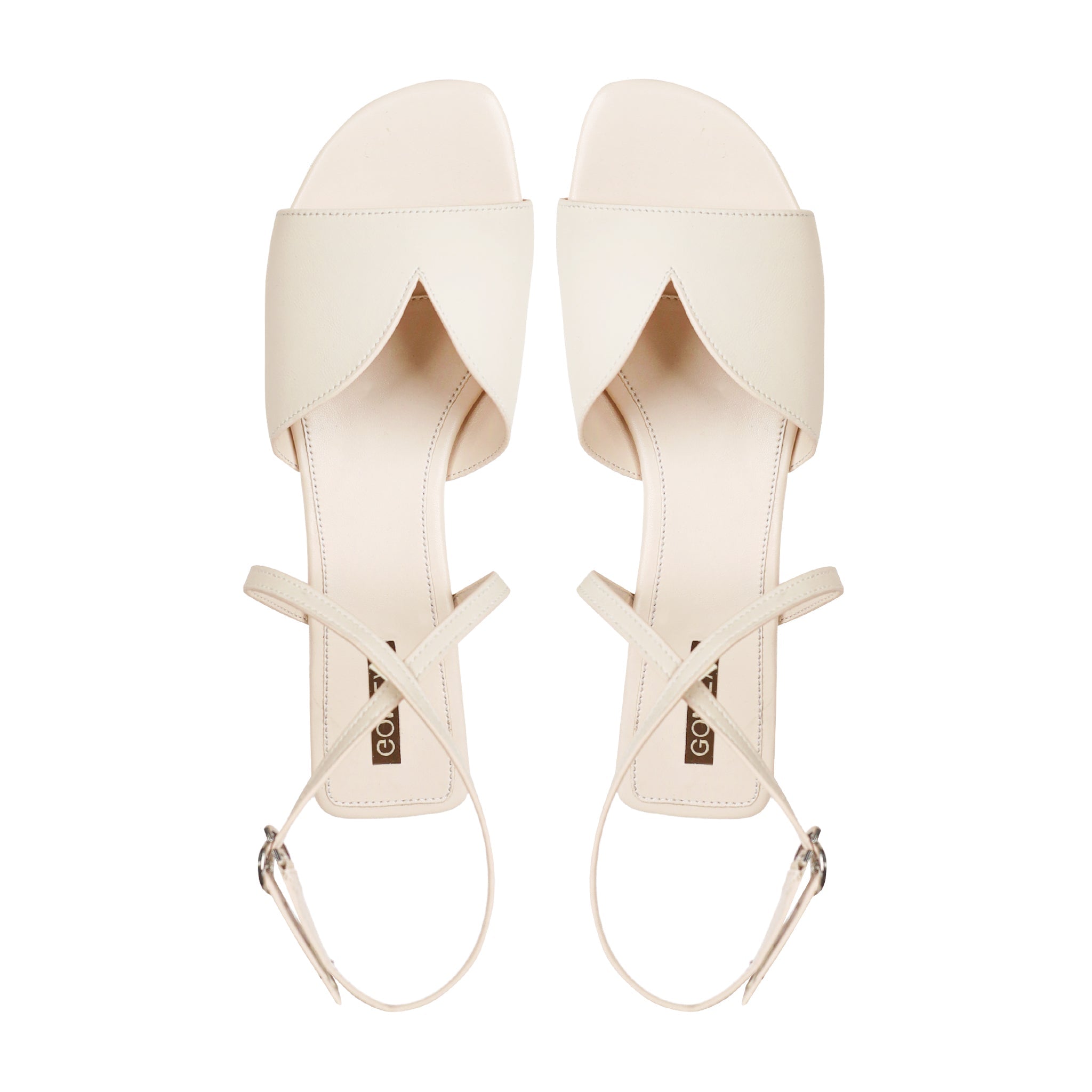 Eve - Women's Light Beige Strapped Sandal