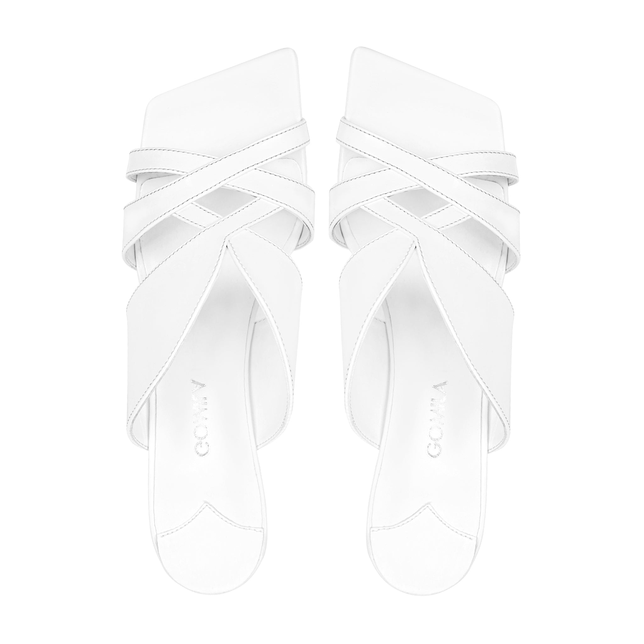 Gleam - Women's White Heels