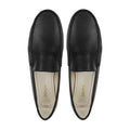 Keira - Ladies Black Pebble Grain Leather Loafer
