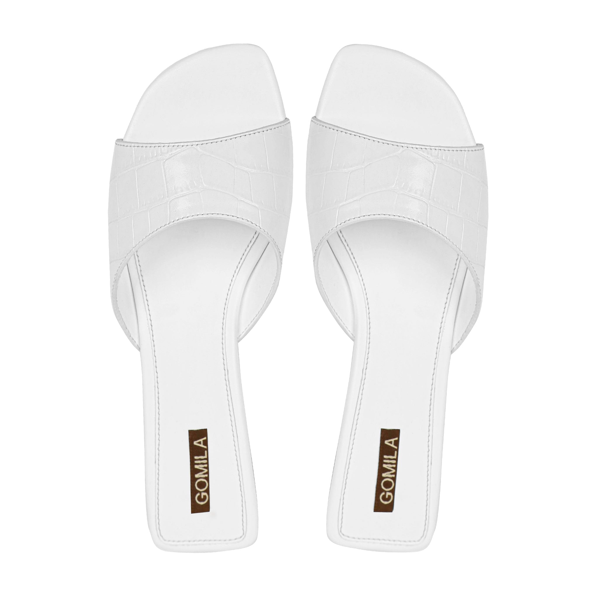 Tess - Women's White Slipper