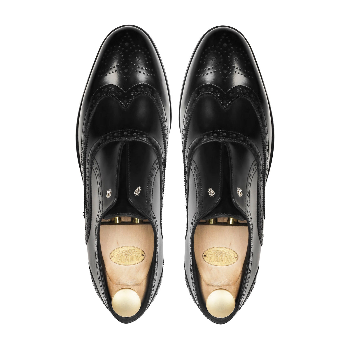 Rivo - Men's Black Box Leather High Shine Oxford Shoe