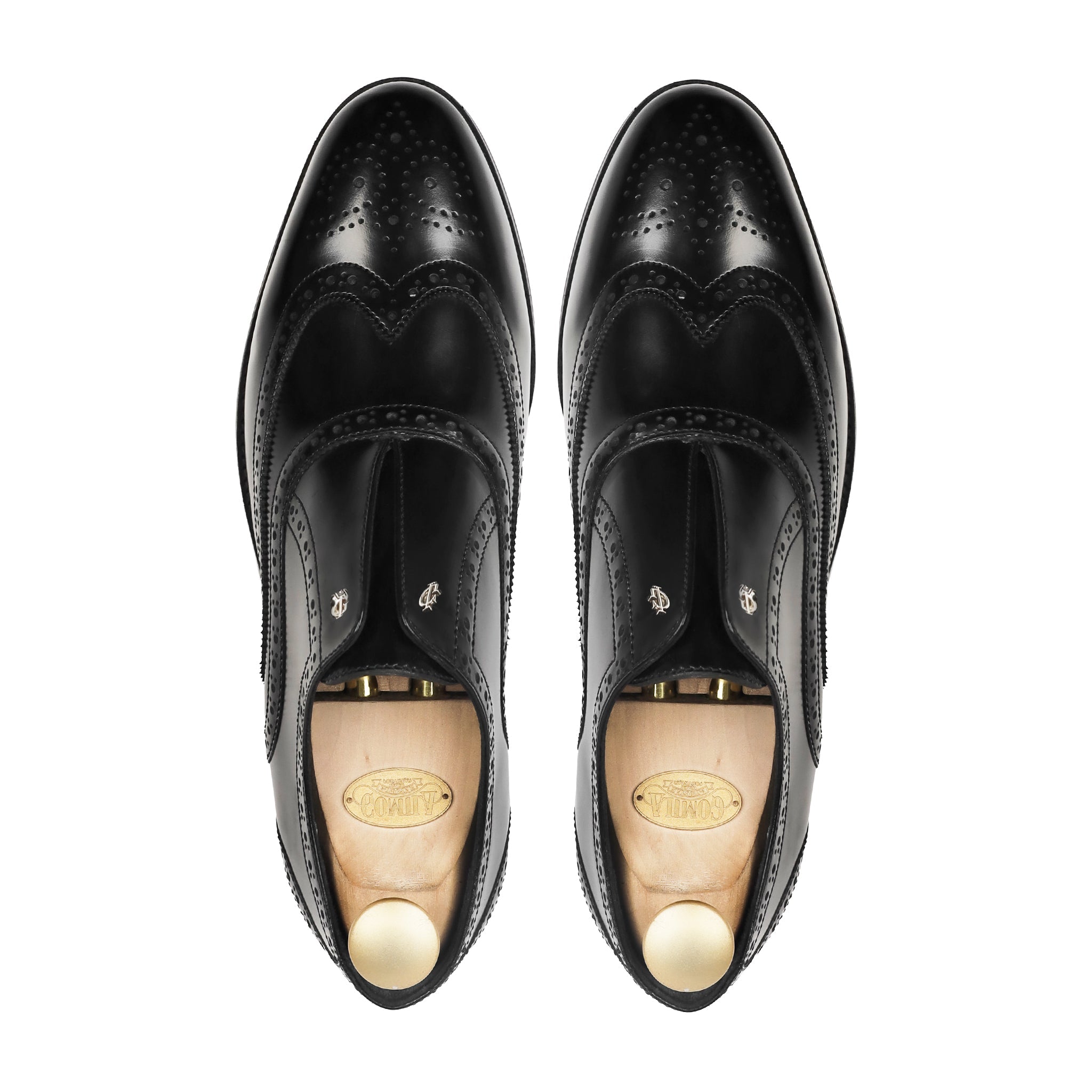 Rivo - Men's Black Box Leather High Shine Oxford Shoe