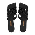 Fion - Women's Black Strapped 50mm Heel