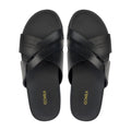 Slivoro - Men's Black Calf Leather Slipper