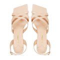 Fion - Women's Light Beige Strapped Heel