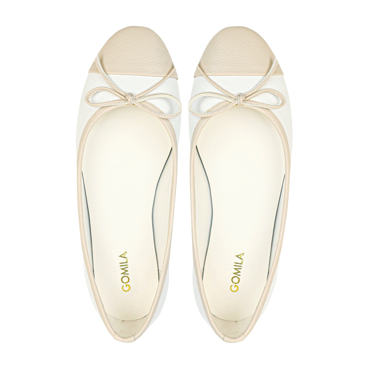Serelina - Ladies White And Light Beige Loafer