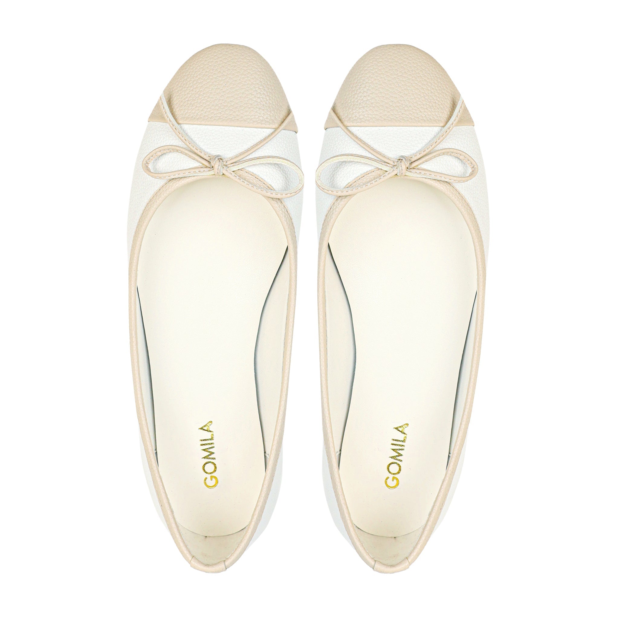 Serelina - Ladies White And Light Beige Loafer