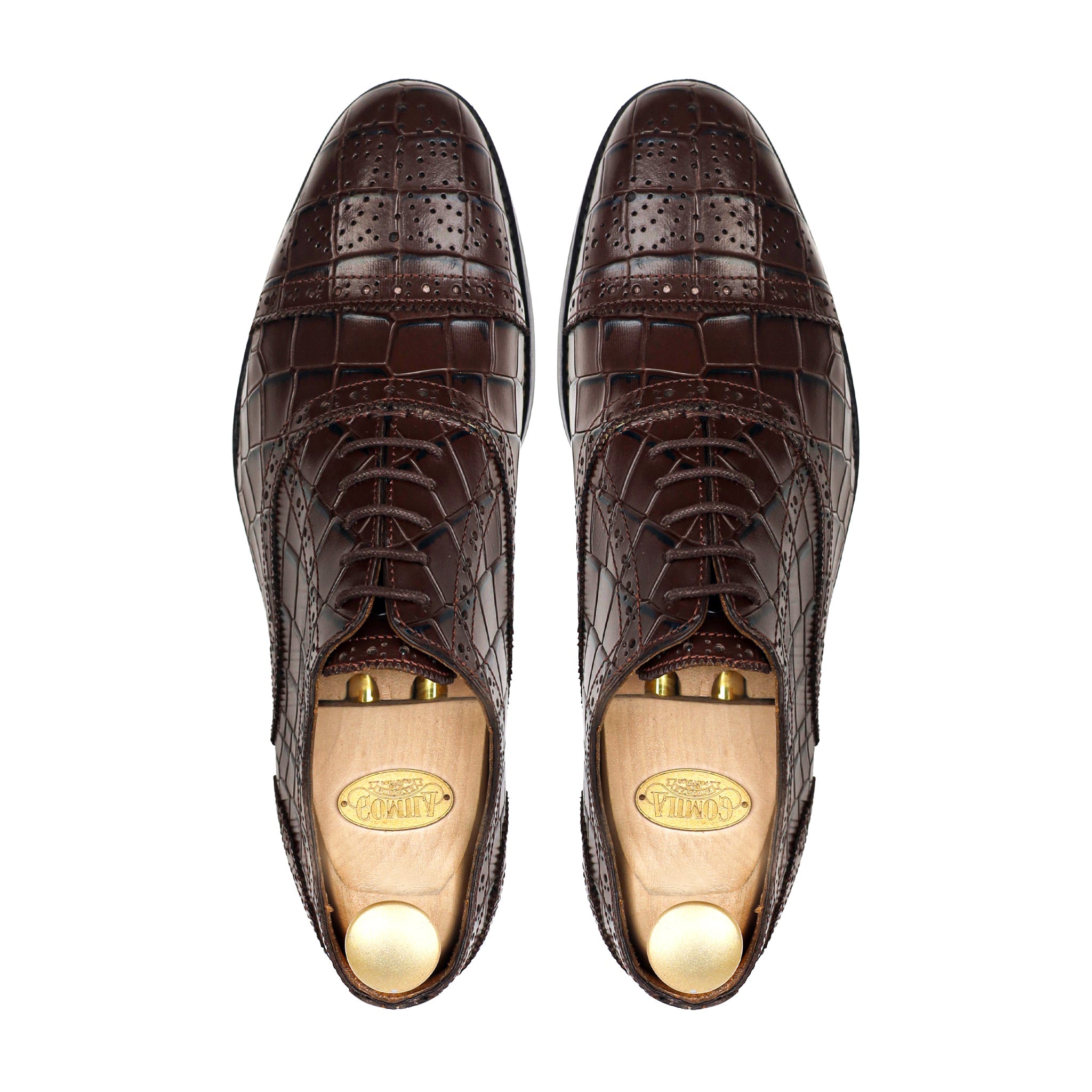 Diesty - Men's Dark Brown Calf Leather Oxford Shoe