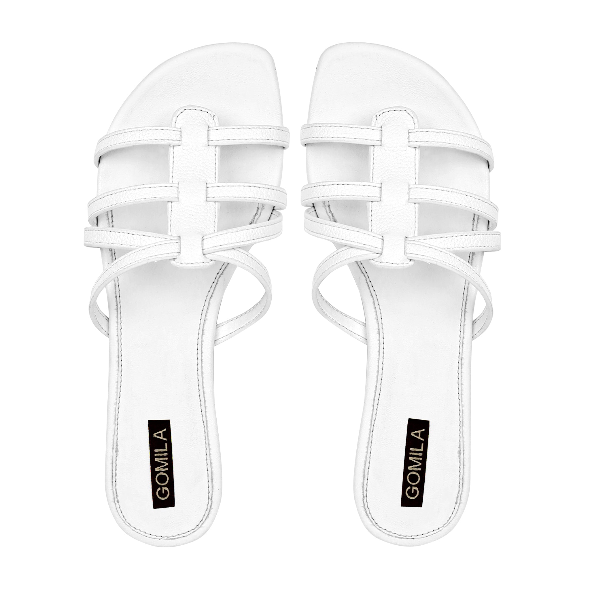 Elva - Women's White Slipper