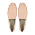 Vyla - Ladies Light Beige Split Suede Loafer