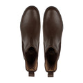 Ryze - Men's Dark Brown Pebble Grain Leather Chelsea Boot
