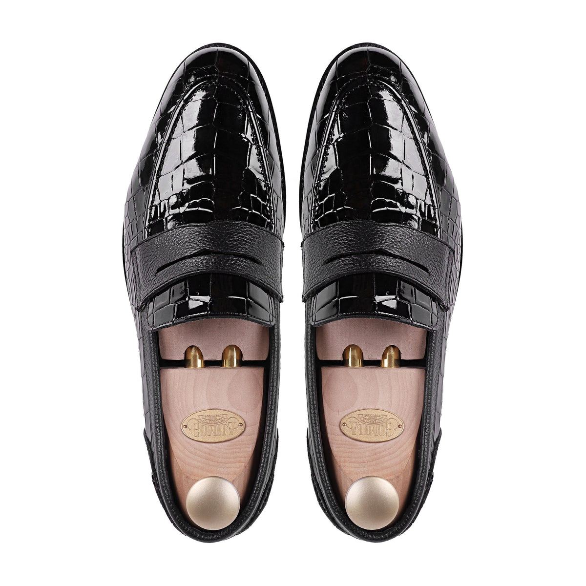 Askari - Men's Black Patent Leather Loafer