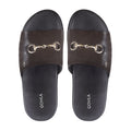 Beckett - Men's Dark Brown Calf Leather Slipper