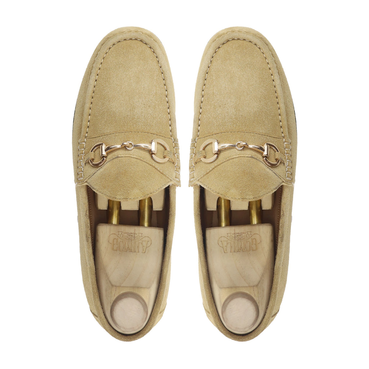 Delbert - Men's Tan Kid Suede Loafer