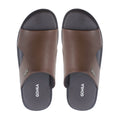 Crosby - Men's Dark Brown Calf Leather Slipper
