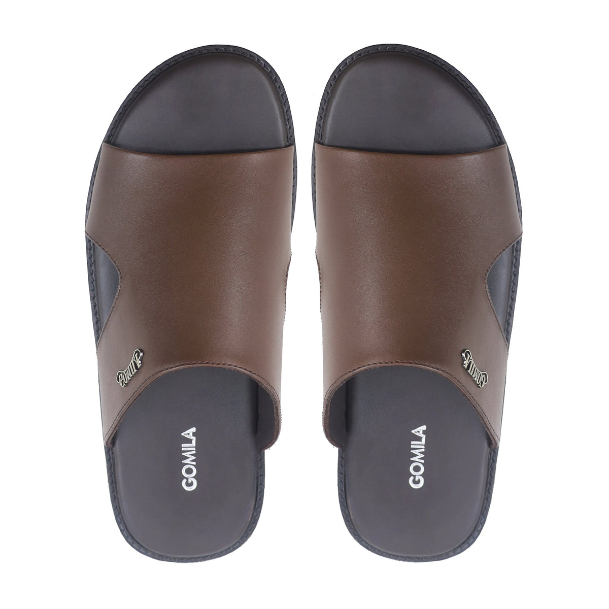 Crosby - Men's Dark Brown Calf Leather Slipper