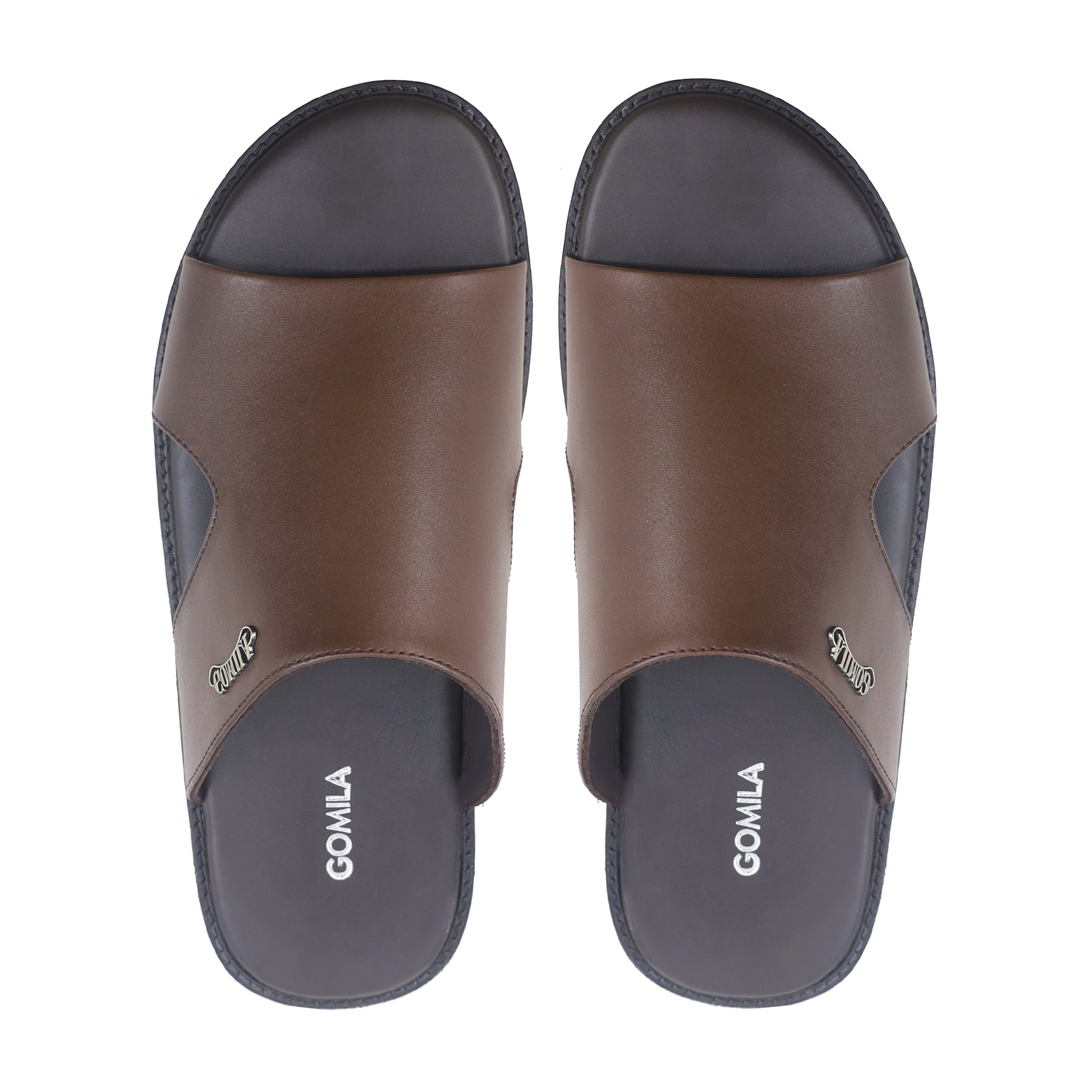 Crosby - Men's Dark Brown Calf Leather Slipper