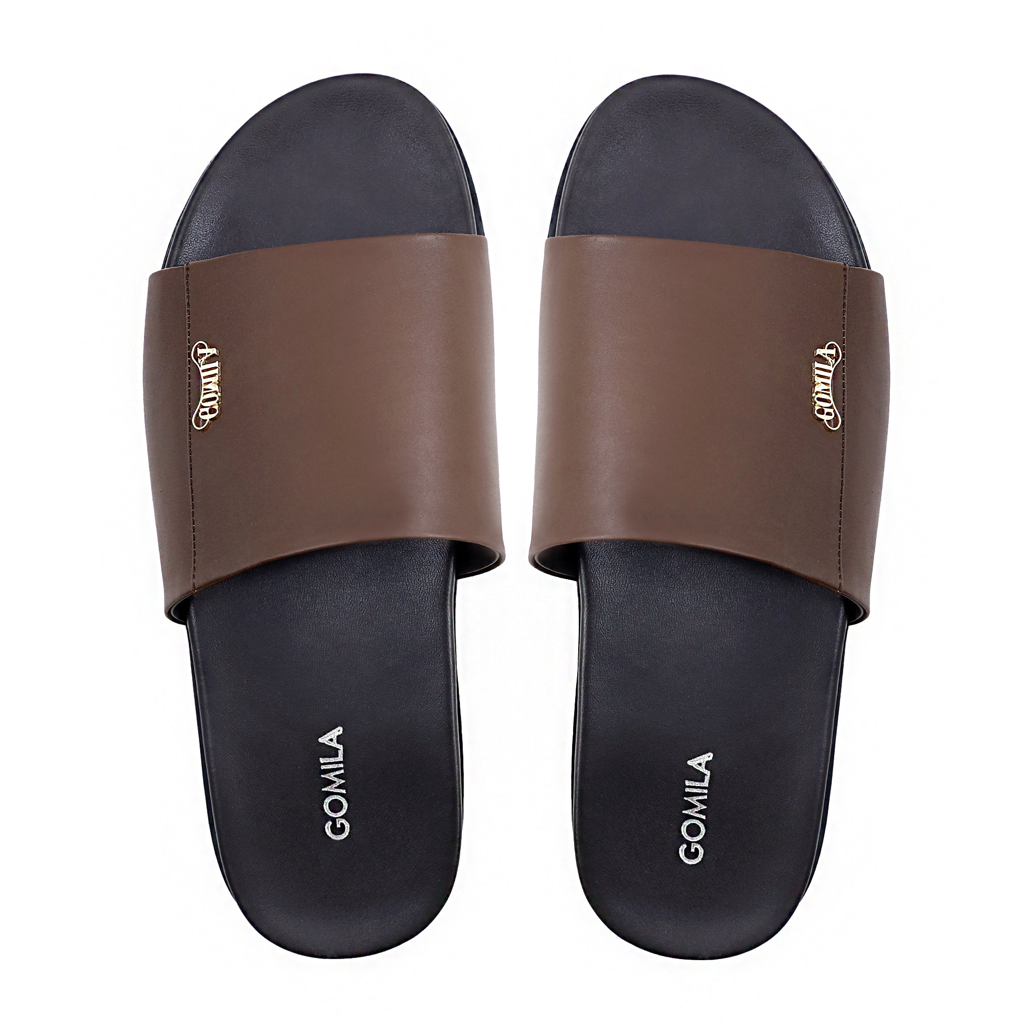 Julio - Men's Dark Brown Calf Leather Slipper