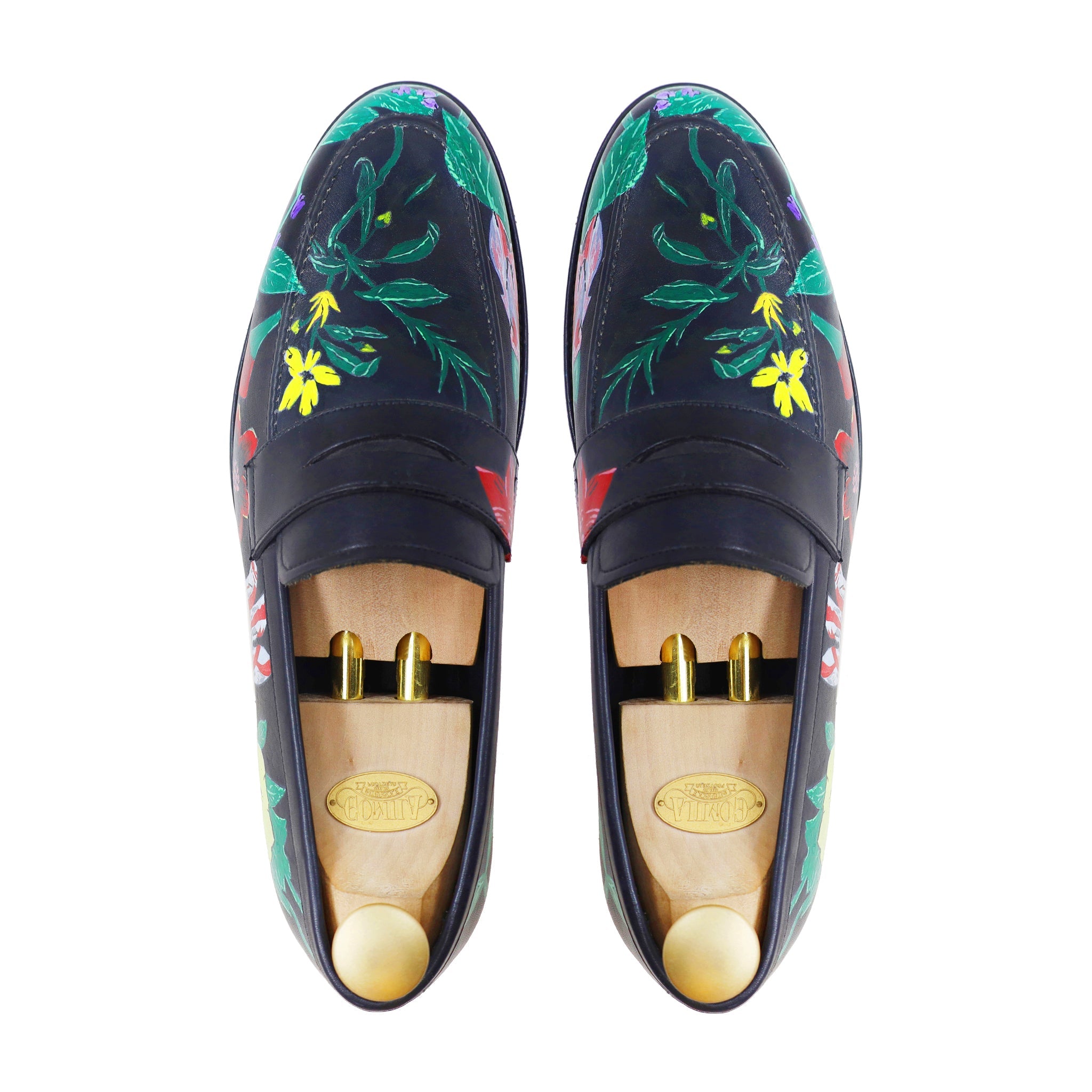 Keaton - Men's Black Hand Painted Loafer