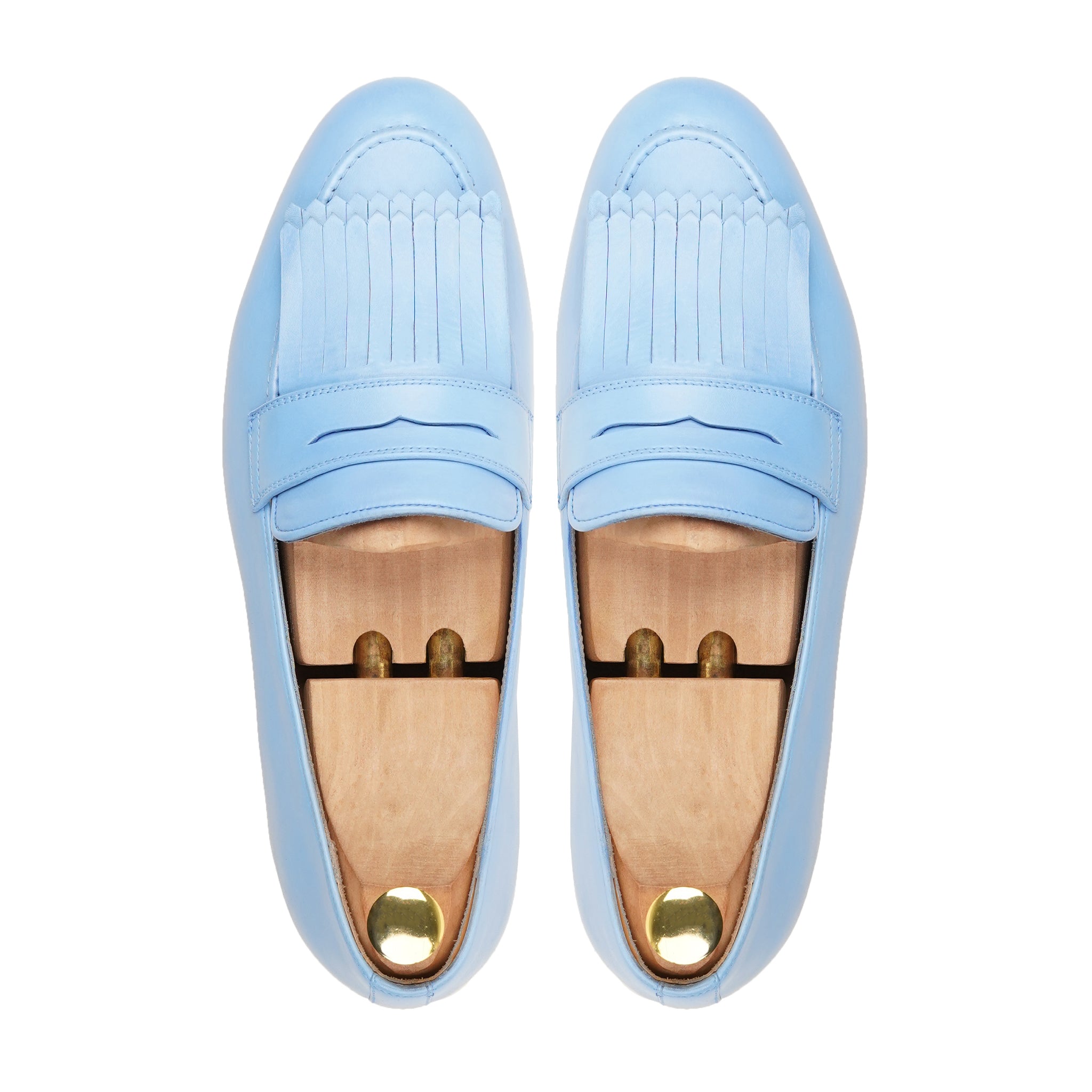 Toyokawa - Men's Sky Blue Calf Leather Loafer