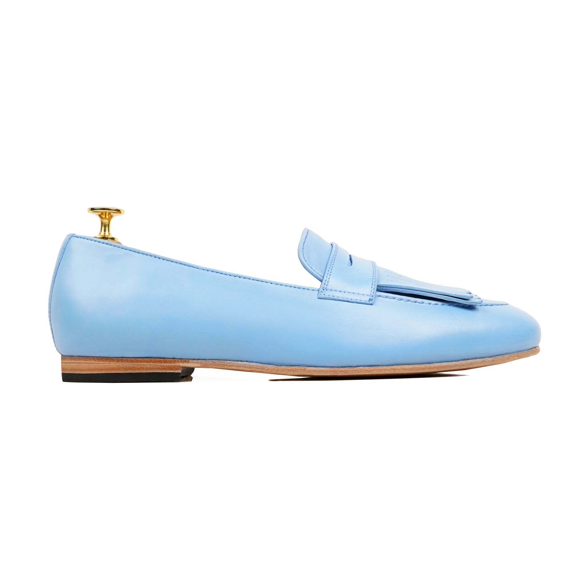Toyokawa - Men's Sky Blue Calf Leather Loafer