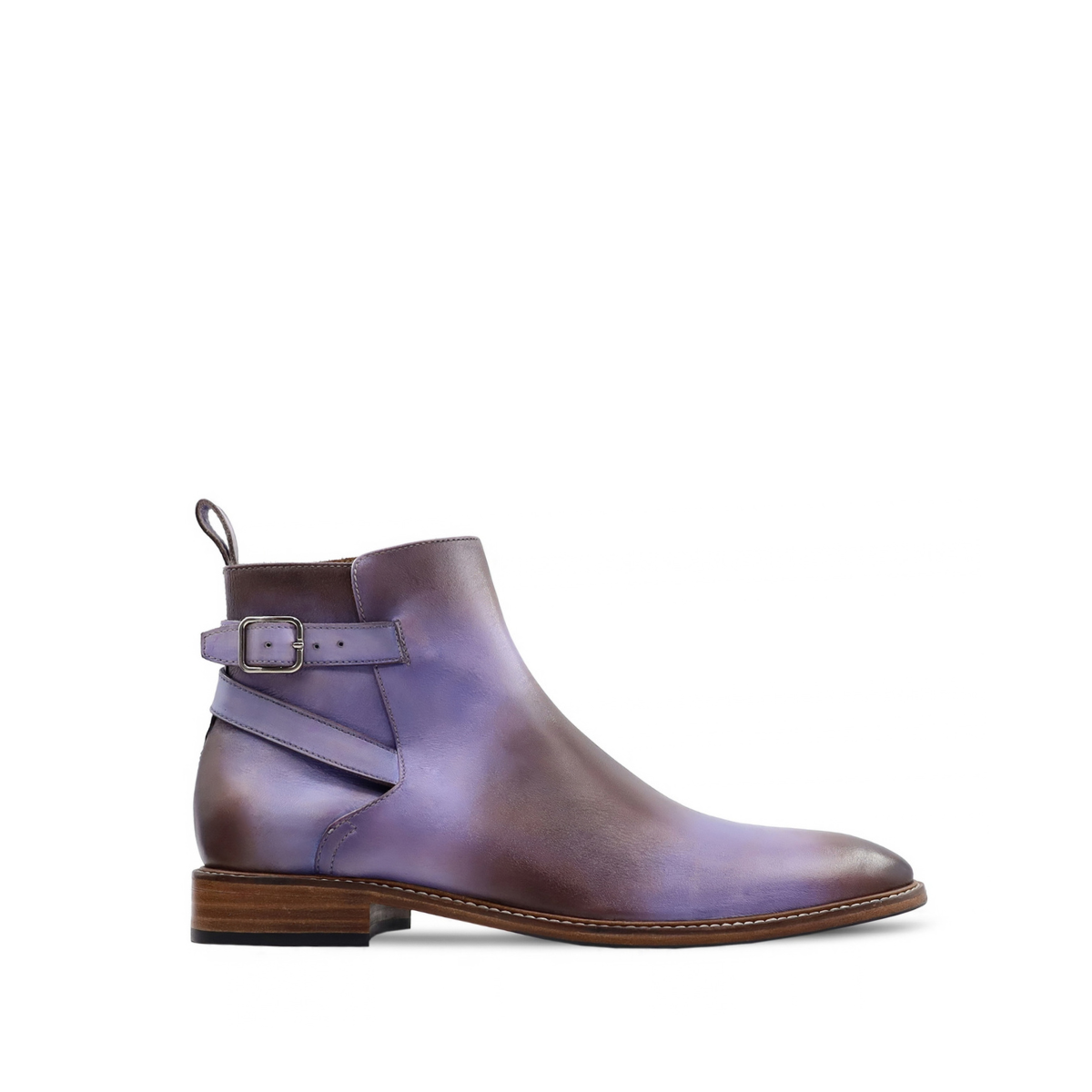 Sprink - Men's Burnished Purple Calf Leather Jodhpur Boot