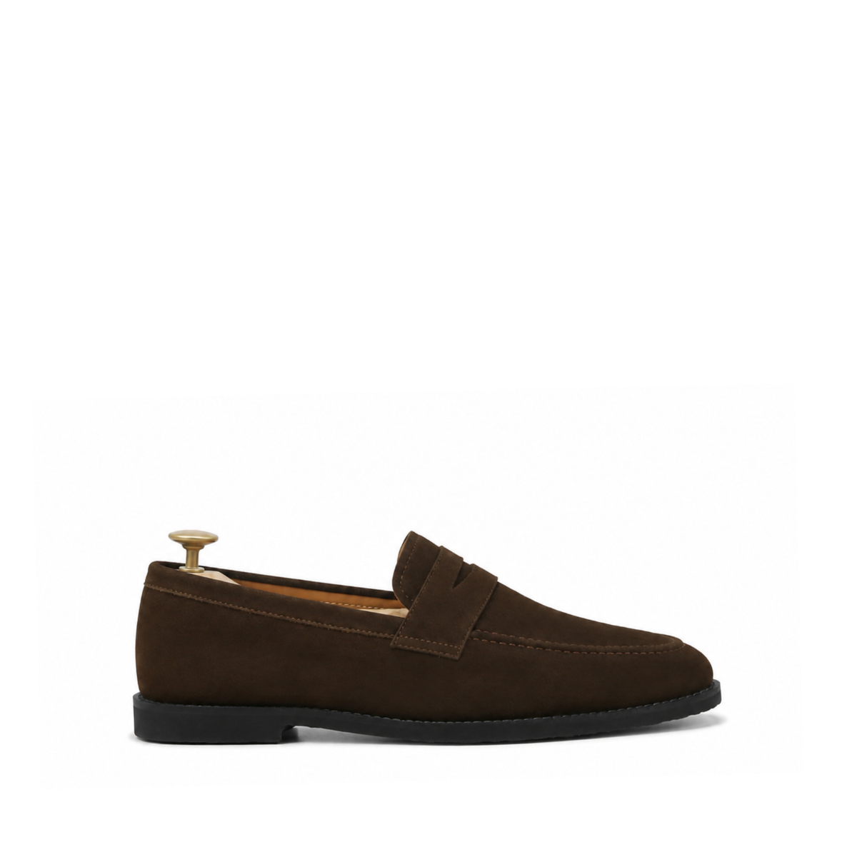 Flux - Men's Dark Brown Split Suede Loafer