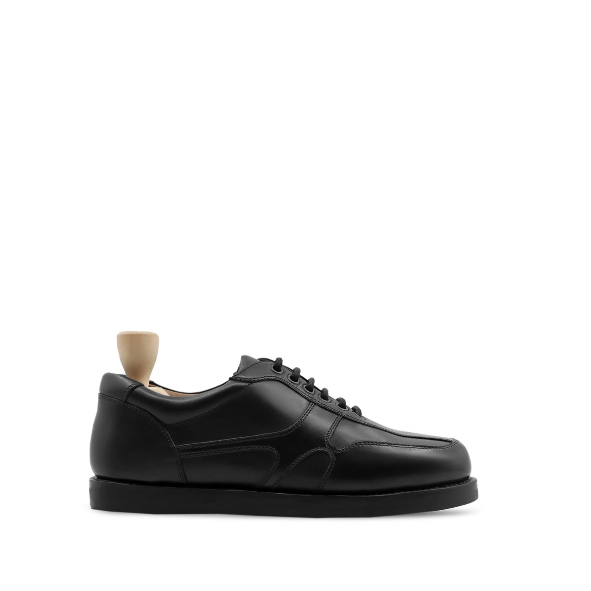 Seatle - Men's Black Calf Leather Jogger - Goodyear Welted