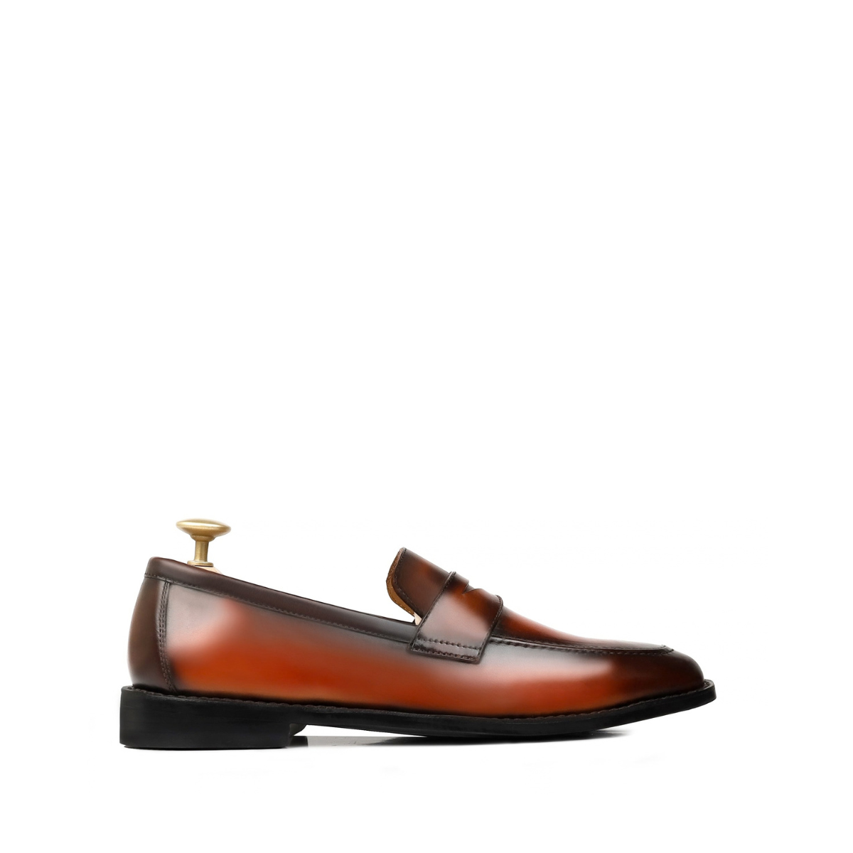 Bolt - Men's Burnished Tan Brown Calf Leather Loafer - Goodyear Welted