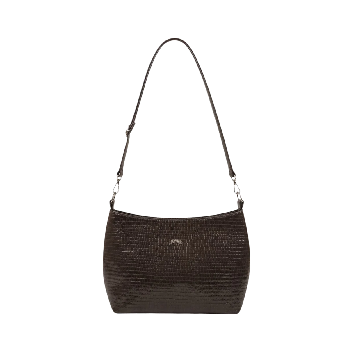 Lili - Snake Skin Gray Rexine Hand Bag