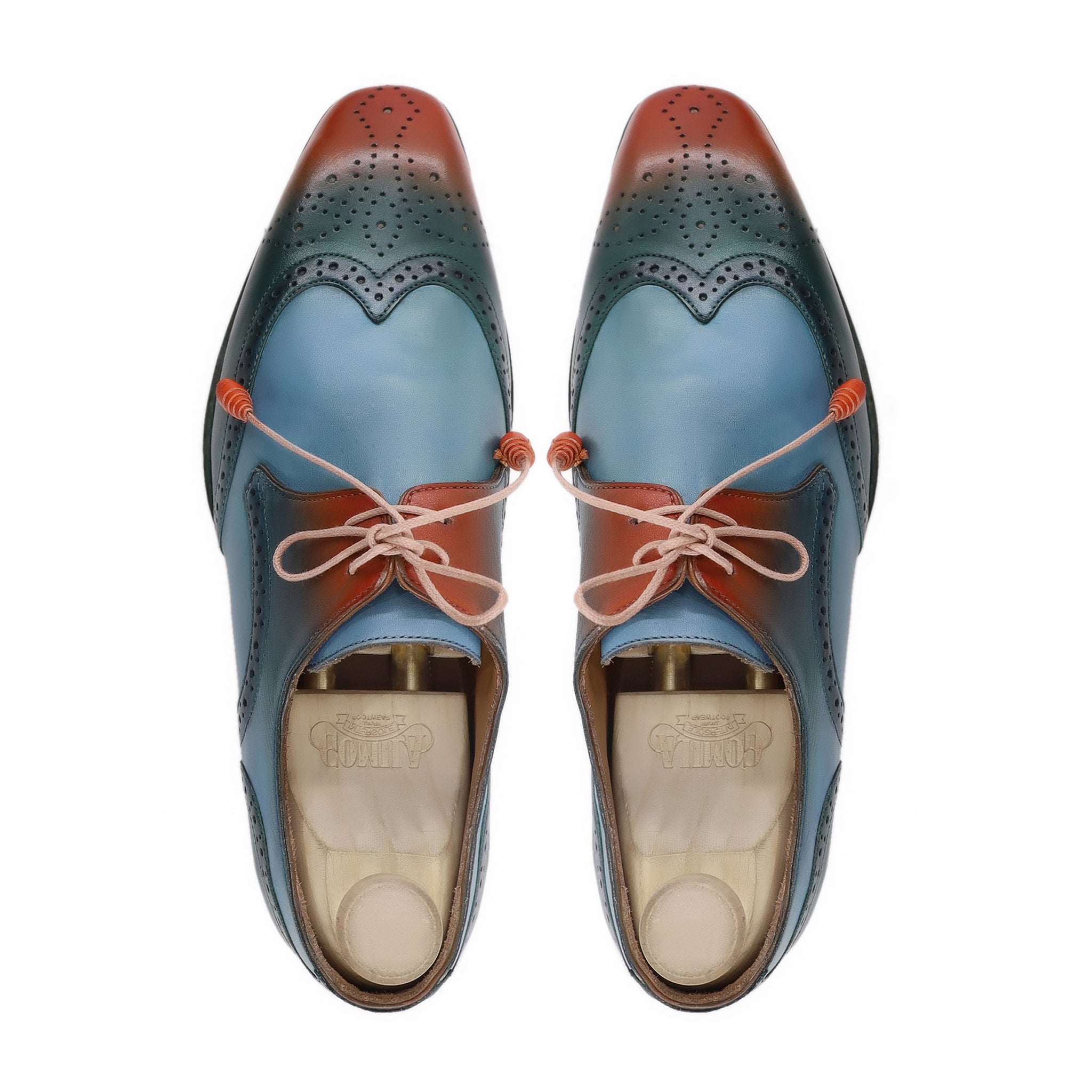 Torio - Men's Tricolor Calf Leather Derby Shoe - Goodyear Welted