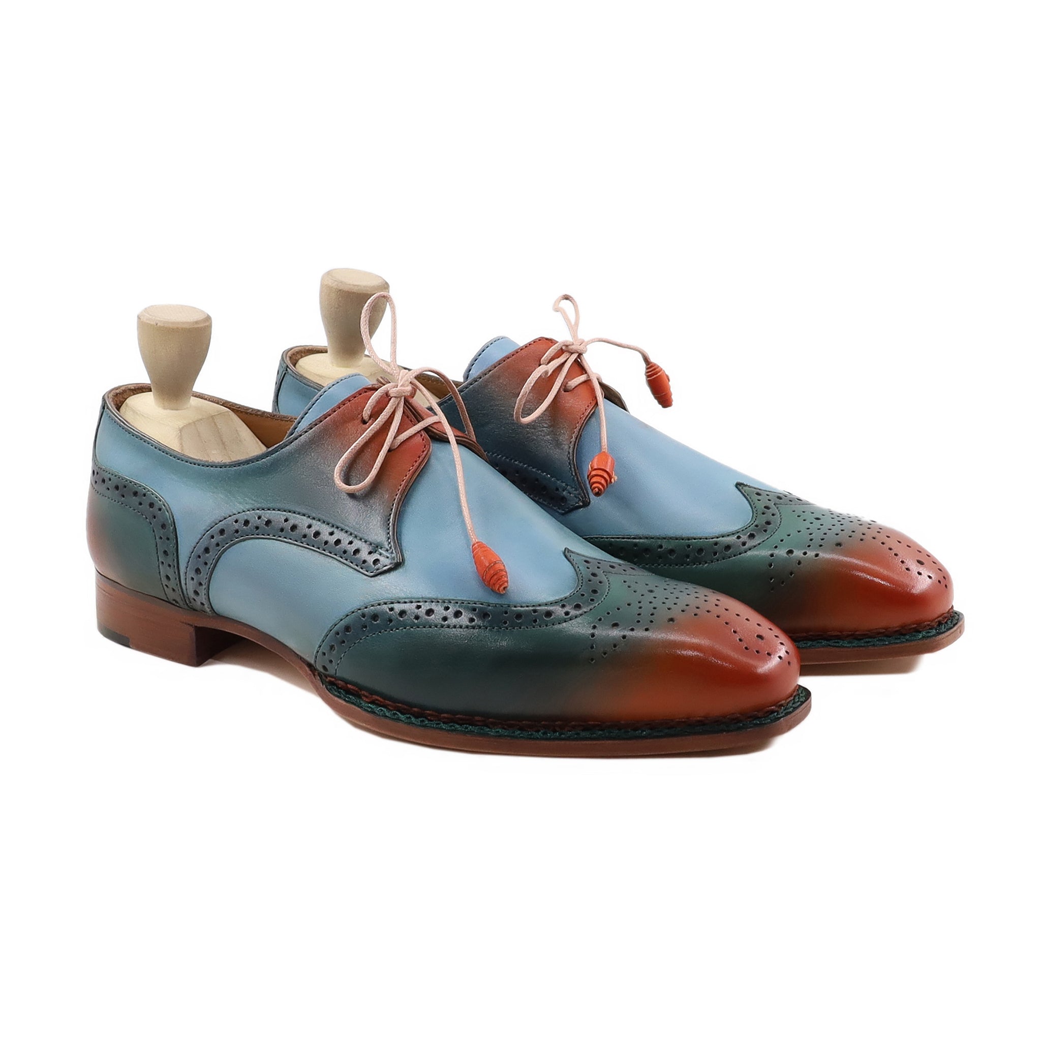 Torio - Men's Tricolor Calf Leather Derby Shoe - Goodyear Welted