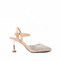 Vanessa - Women’s Champagne Rhinestone Heels